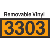 UN3303 Removable Vinyl DOT Orange Panel