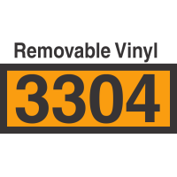 UN3304 Removable Vinyl DOT Orange Panel