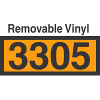 UN3305 Removable Vinyl DOT Orange Panel