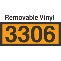 UN3306 Removable Vinyl DOT Orange Panel