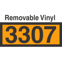 UN3307 Removable Vinyl DOT Orange Panel