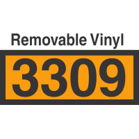 UN3309 Removable Vinyl DOT Orange Panel