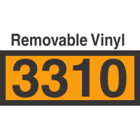 UN3310 Removable Vinyl DOT Orange Panel