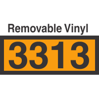 UN3313 Removable Vinyl DOT Orange Panel