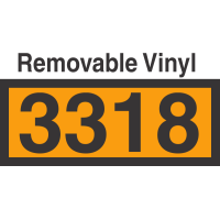 UN3318 Removable Vinyl DOT Orange Panel