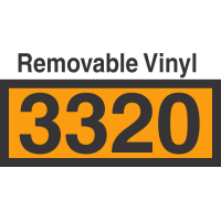 UN3320 Removable Vinyl DOT Orange Panel