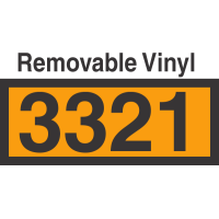 UN3321 Removable Vinyl DOT Orange Panel