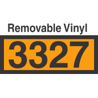 UN3327 Removable Vinyl DOT Orange Panel