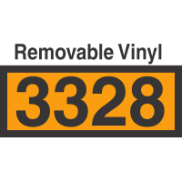 UN3328 Removable Vinyl DOT Orange Panel