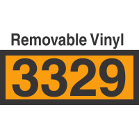 UN3329 Removable Vinyl DOT Orange Panel