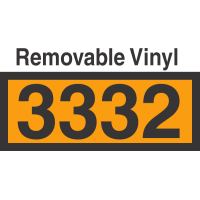 UN3332 Removable Vinyl DOT Orange Panel