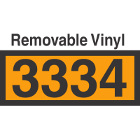 UN3334 Removable Vinyl DOT Orange Panel