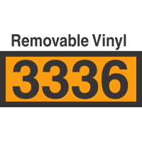 UN3336 Removable Vinyl DOT Orange Panel