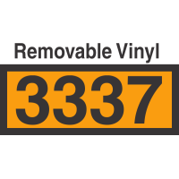 UN3337 Removable Vinyl DOT Orange Panel