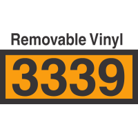 UN3339 Removable Vinyl DOT Orange Panel