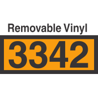 UN3342 Removable Vinyl DOT Orange Panel