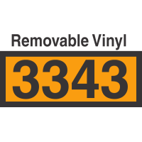 UN3343 Removable Vinyl DOT Orange Panel