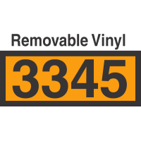 UN3345 Removable Vinyl DOT Orange Panel