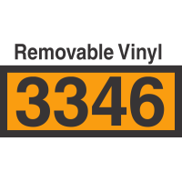 UN3346 Removable Vinyl DOT Orange Panel