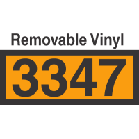 UN3347 Removable Vinyl DOT Orange Panel