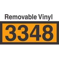 UN3348 Removable Vinyl DOT Orange Panel