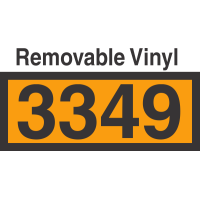 UN3349 Removable Vinyl DOT Orange Panel