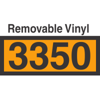 UN3350 Removable Vinyl DOT Orange Panel