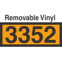 UN3352 Removable Vinyl DOT Orange Panel