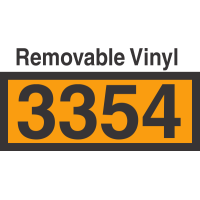 UN3354 Removable Vinyl DOT Orange Panel