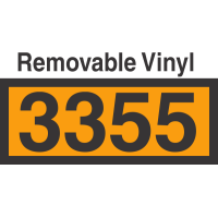 UN3355 Removable Vinyl DOT Orange Panel