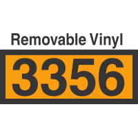 UN3356 Removable Vinyl DOT Orange Panel