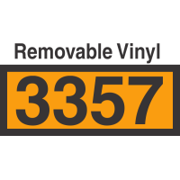 UN3357 Removable Vinyl DOT Orange Panel