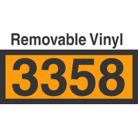 UN3358 Removable Vinyl DOT Orange Panel