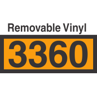 UN3360 Removable Vinyl DOT Orange Panel