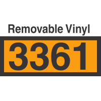 UN3361 Removable Vinyl DOT Orange Panel