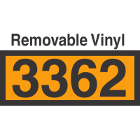 UN3362 Removable Vinyl DOT Orange Panel