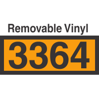 UN3364 Removable Vinyl DOT Orange Panel