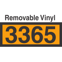 UN3365 Removable Vinyl DOT Orange Panel