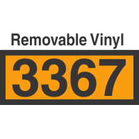 UN3367 Removable Vinyl DOT Orange Panel