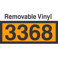 UN3368 Removable Vinyl DOT Orange Panel