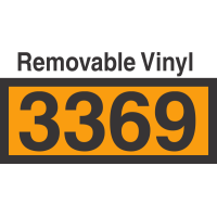 UN3369 Removable Vinyl DOT Orange Panel