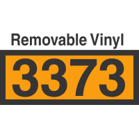 UN3373 Removable Vinyl DOT Orange Panel