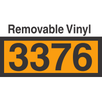 UN3376 Removable Vinyl DOT Orange Panel