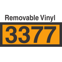 UN3377 Removable Vinyl DOT Orange Panel