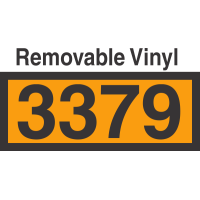 UN3379 Removable Vinyl DOT Orange Panel