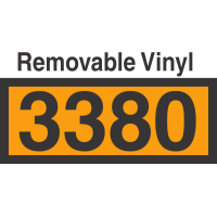 UN3380 Removable Vinyl DOT Orange Panel