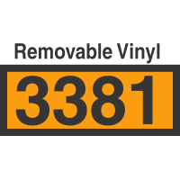 UN3381 Removable Vinyl DOT Orange Panel