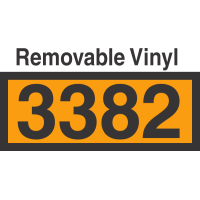 UN3382 Removable Vinyl DOT Orange Panel