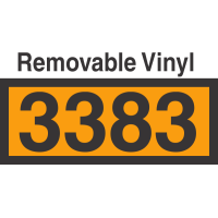 UN3383 Removable Vinyl DOT Orange Panel