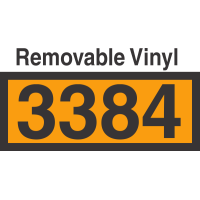 UN3384 Removable Vinyl DOT Orange Panel